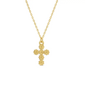 Floral Cross Necklace